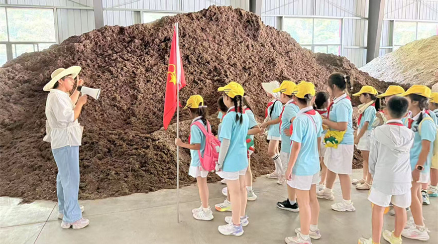 菌菇厂里的“科技课堂”开课啦